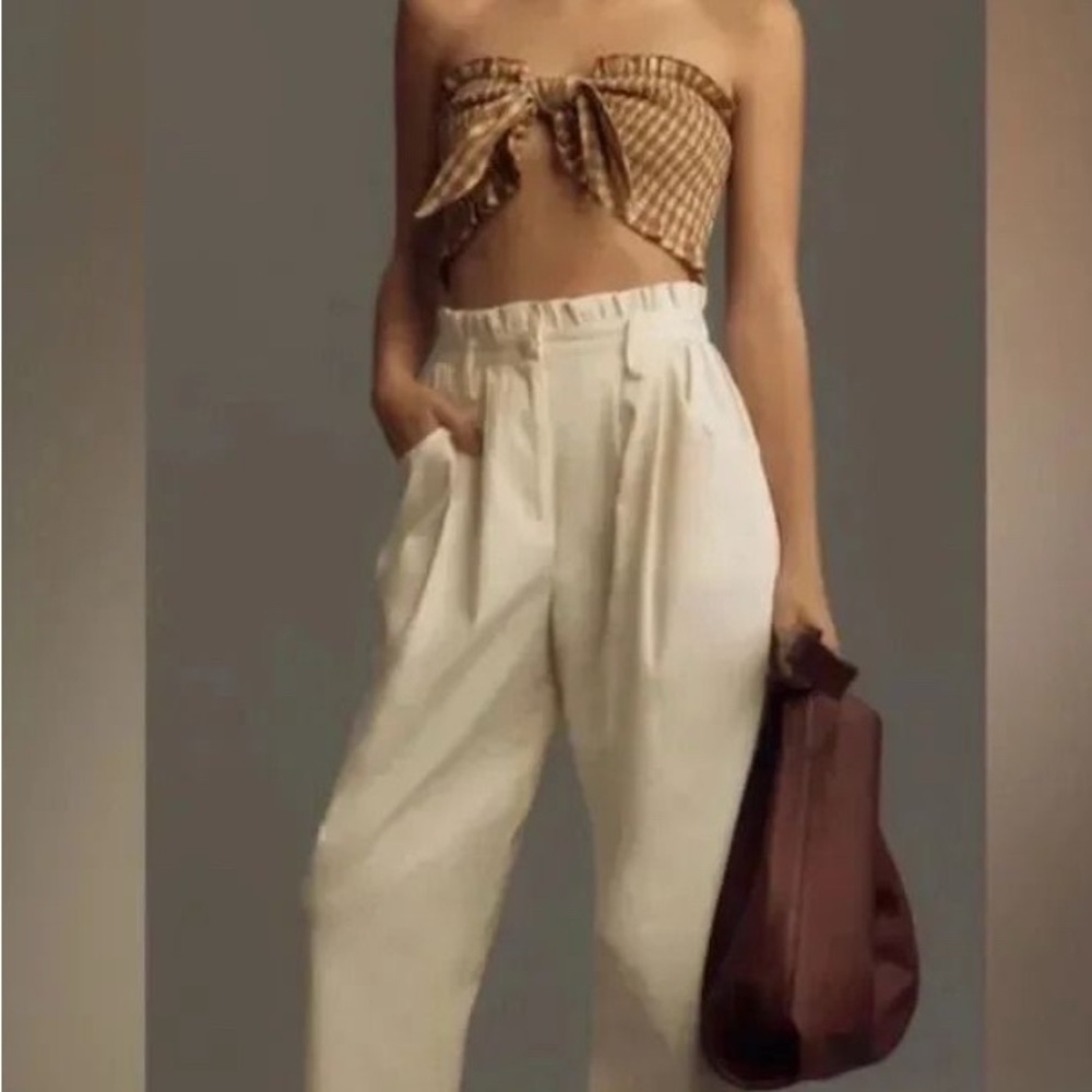 Corey Lynn Carter high waisted paper bag pants